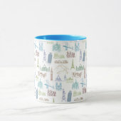 有名な陸標パターン マグカップ (中央)