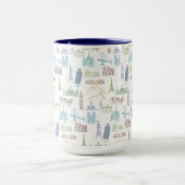 有名な陸標パターン マグカップ (中央)