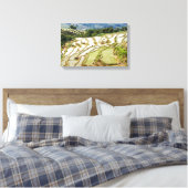 有名な雲南省の梯田 - 中国雲南省 キャンバスプリント (インサイチュ (寝室))