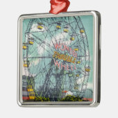 有名な驚異の観覧車の眺め メタルオーナメント (左)