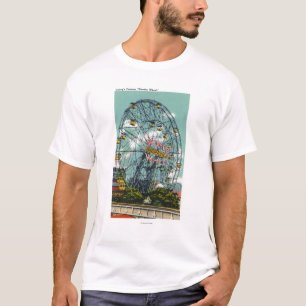 有名な驚異の観覧車の眺め Tシャツ