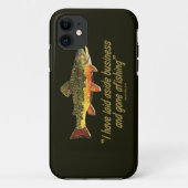 有名な魚釣り引用文 Case-Mate iPhoneケース (裏面)