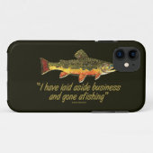 有名な魚釣り引用文 Case-Mate iPhoneケース (裏面(横))