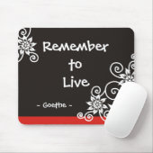 有名な3つのワードの引用文- Goetheの引用文 マウスパッド (マウス)