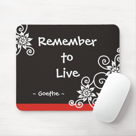 有名な3つのワードの引用文- Goetheの引用文 マウスパッド (マウス)