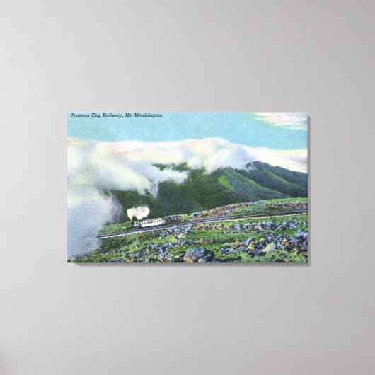 有名なCog鉄道の景色 キャンバスプリント (正面)