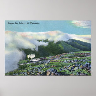 有名なCog鉄道の景色 ポスター