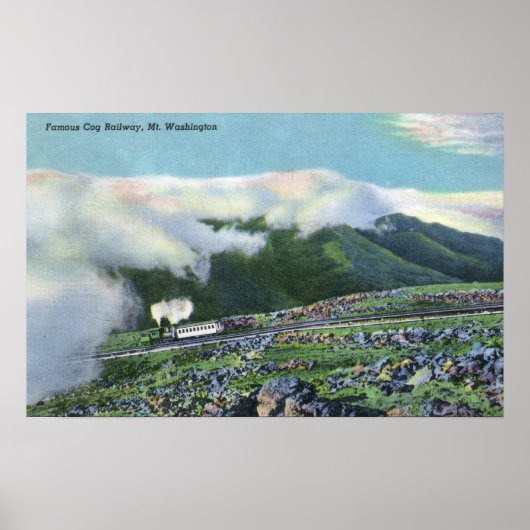 有名なCog鉄道の景色 ポスター (正面)