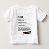 有名なKrystal ベビーTシャツ (裏面)