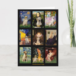 有名アートイエロー・ラブラドール・レトリーバー総合 カード