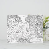 有名アートカラーリングページ最高傑作ボッティチェリ (スタンド正面)