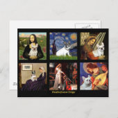 有名アートフレンチブルドッグ総合 ポストカード (正面/裏面)