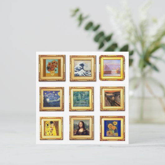 有名アートワーク カード (スタンド正面)