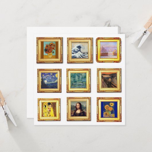 有名アートワーク カード (正面/裏面インサイチュ)