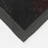 有名カスタムな絵画顔の穴 フリースブランケット (角)