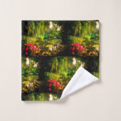 有名クロードモネジバニーポンドリリー バスタオルセット (ウォッシュタオル)