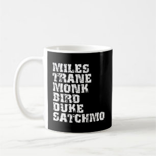 有名ジャズマイルズコルトレーヌモンクパーカーエリントンL コーヒーマグカップ
