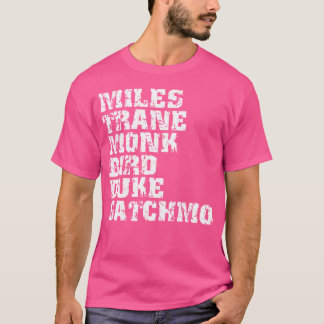 有名ジャズマイルズコルトレーヌモンクパーカーエリントンL Tシャツ