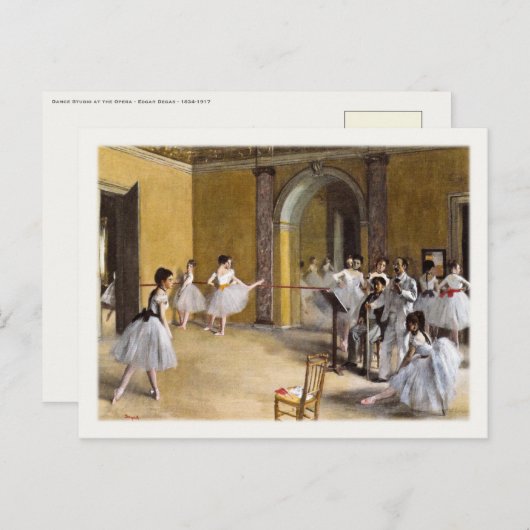 有名バレエ団絵画葉書 ポストカード (正面/裏面)