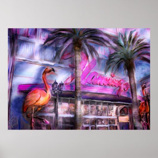 有名フラミンゴ ポスター (正面)