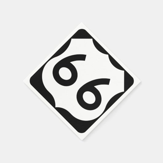 有名ルートシックシックス66紙パーティーナプキンス スタンダードカクテルナプキン (角)