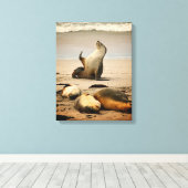 有名人の状態 – 写真なし キャンバスプリント (インサイチュ (ウッドフロア))