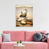 有名人の状態 – 写真なし キャンバスプリント (インサイチュ (リビング))