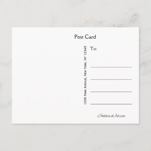 有名人の眉毛 ~ ポストカード / 招待状 (裏面)