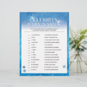 有名人の赤ちゃんの名前[スノーブルー] レターヘッド (スタンド正面)