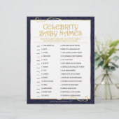 有名人の赤ちゃん名[ゴールデンブルー] レターヘッド (スタンド正面)