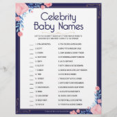 有名人の赤ちゃん名[フローラフレーム] レターヘッド (正面)