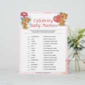 有名人の赤ん坊の名前[テディベア] レターヘッド (スタンド正面)