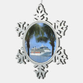 有名人シルエットクルーズトゥパラダイス スノーフレークピューターオーナメント (右)