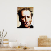 有名人ジャック・ニコルソン煙輪 ポスター (キッチン)