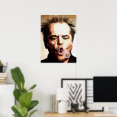 有名人ジャック・ニコルソン煙輪 ポスター (ホームオフィス)