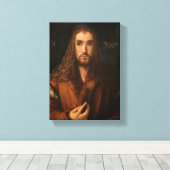 有名人セルフポートレイトアアルブレクテデュラー キャンバスプリント (インサイチュ (ウッドフロア))