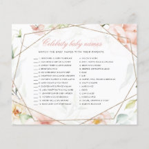 有名人ベビーナグッズ女の子フローラベビーシャワーゲーム