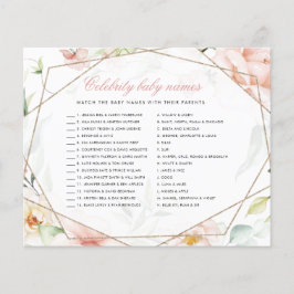 有名人ベビーナグッズ女の子フローラベビーシャワーゲーム