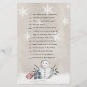 有名人ベビーネーム雪だるまベビーシャワー (裏面)