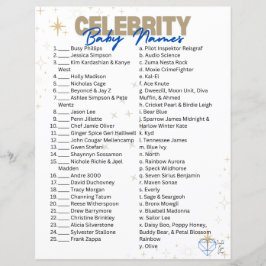 有名人ベビー名遊技