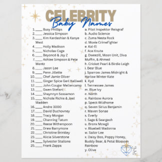 有名人ベビー名遊技