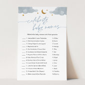 有名人ベビー名twinkleスターベビーシャワーゲーム