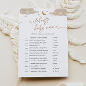 有名人ベビー名twinkleスターベビーシャワーゲーム 招待状