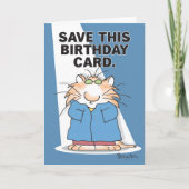 有名人猫誕生日 カード (正面)