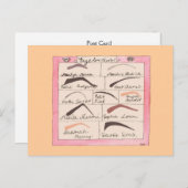 有名人眉毛~はがき/招待状 インビテーションポストカード (正面/裏面)