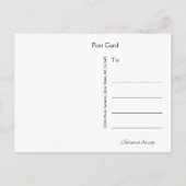 有名人眉毛~はがき/招待状 インビテーションポストカード (裏面)