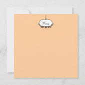 有名人眉毛 – 招待状/ RSVP 招待状 (裏面)