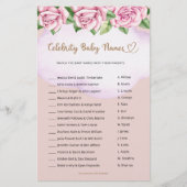 有名人赤ちゃん名テディベア女の子ベビーシャワー (正面)