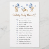 有名人赤ちゃん名テディベア男の子ベビーシャワー (裏面)