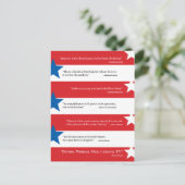 有名大統領の引用文+人物女性男性… ポストカード (スタンド正面)